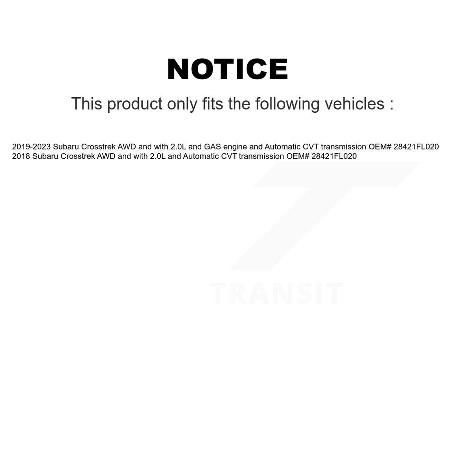 Rear Right CV Axle Drive Shaft And Complete Hub Bearing Assembly Kit For Subaru Crosstrek KN7-100736