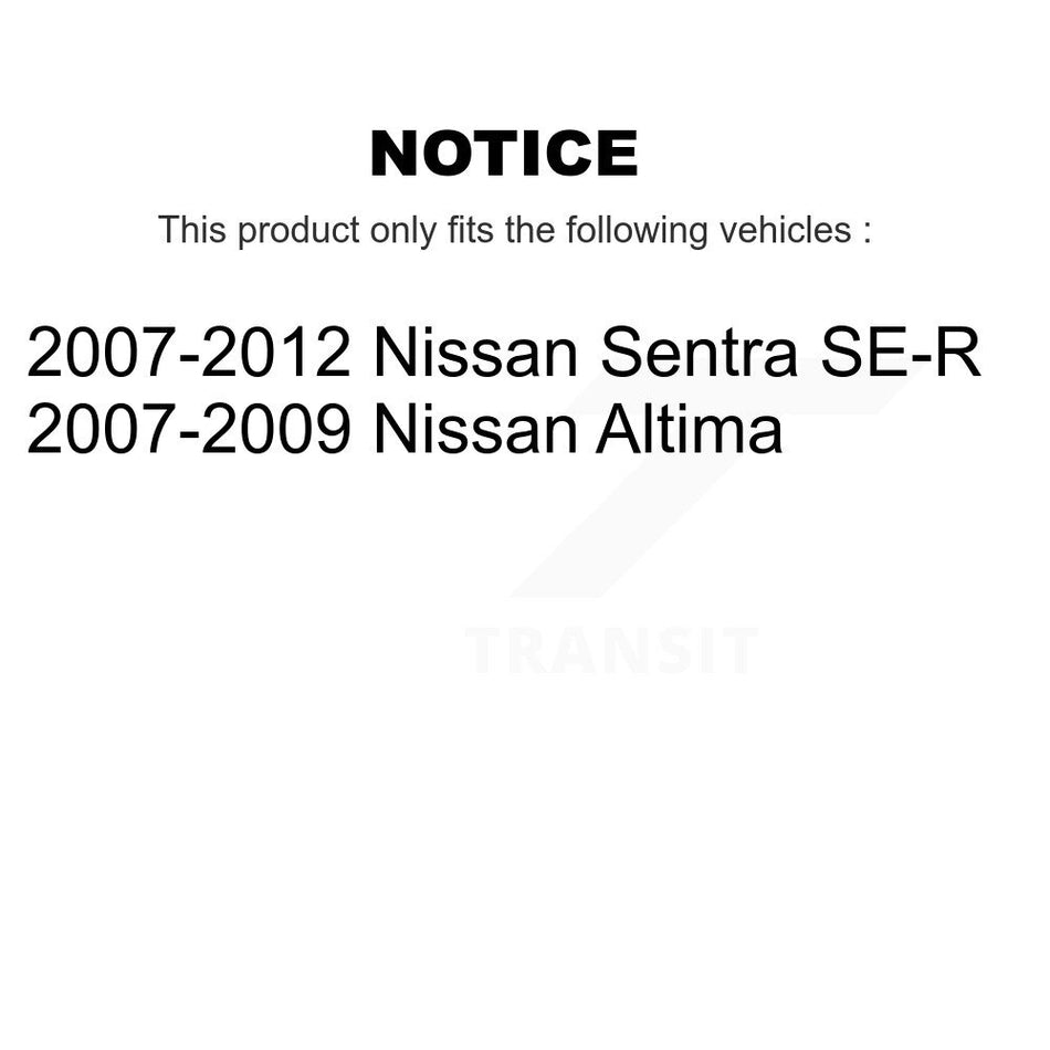 Front Rear Ceramic Disc Brake Pads Kit For Nissan Sentra Altima KNF-100037