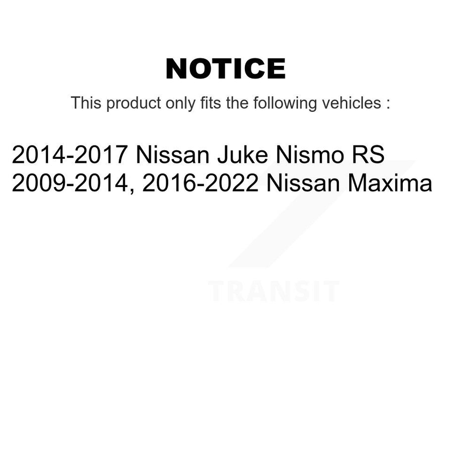 AmeriBRAKES Front Rear Ceramic Disc Brake Pads Kit For Nissan Maxima Juke KNF-100044