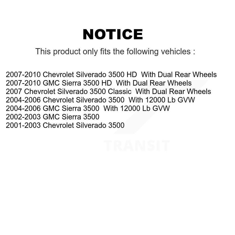 AmeriBRAKES Front Rear Semi-Metallic Disc Brake Pads Kit For Chevrolet Silverado 3500 HD GMC Sierra Classic KNF-100096