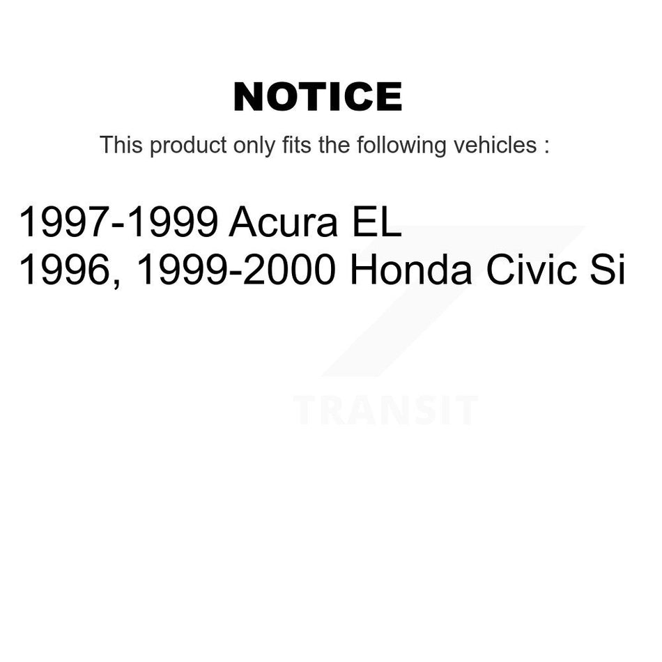 AmeriBRAKES Front Rear Ceramic Disc Brake Pads Kit For Honda Civic Acura EL KNF-100107