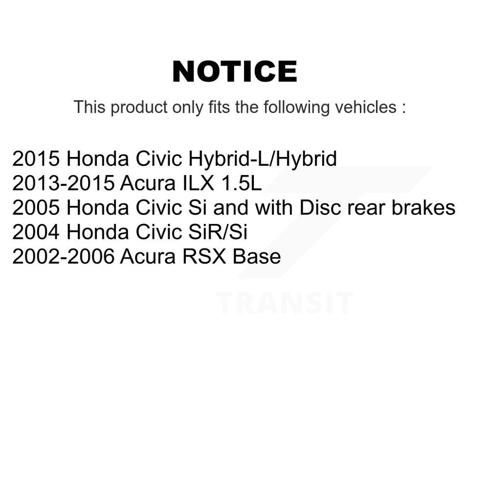 Front Rear Ceramic Disc Brake Pads Kit For Honda Civic Acura ILX RSX KNF-100108