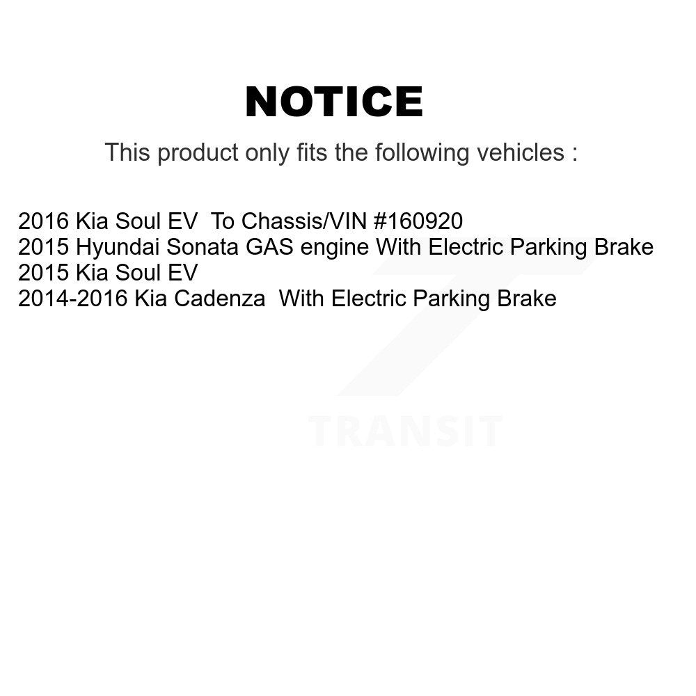 Front Rear Ceramic Disc Brake Pads Kit For Hyundai Sonata Kia Soul EV Cadenza KNF-100164