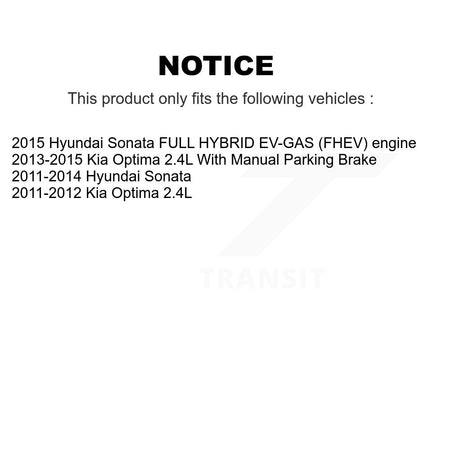 Front Rear Ceramic Disc Brake Pads Kit For Hyundai Sonata Kia Optima KNF-100167