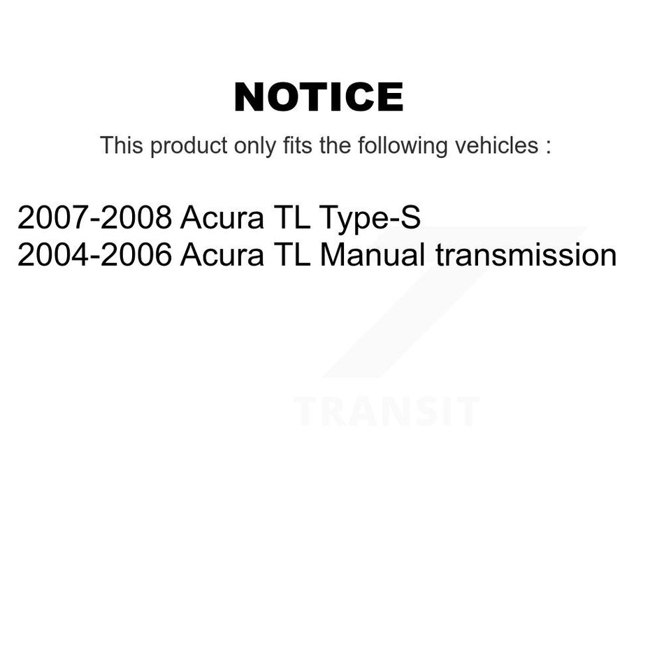 Front Semi-Metallic Rear Ceramic Disc Brake Pads Kit For Acura TL KNF-100213