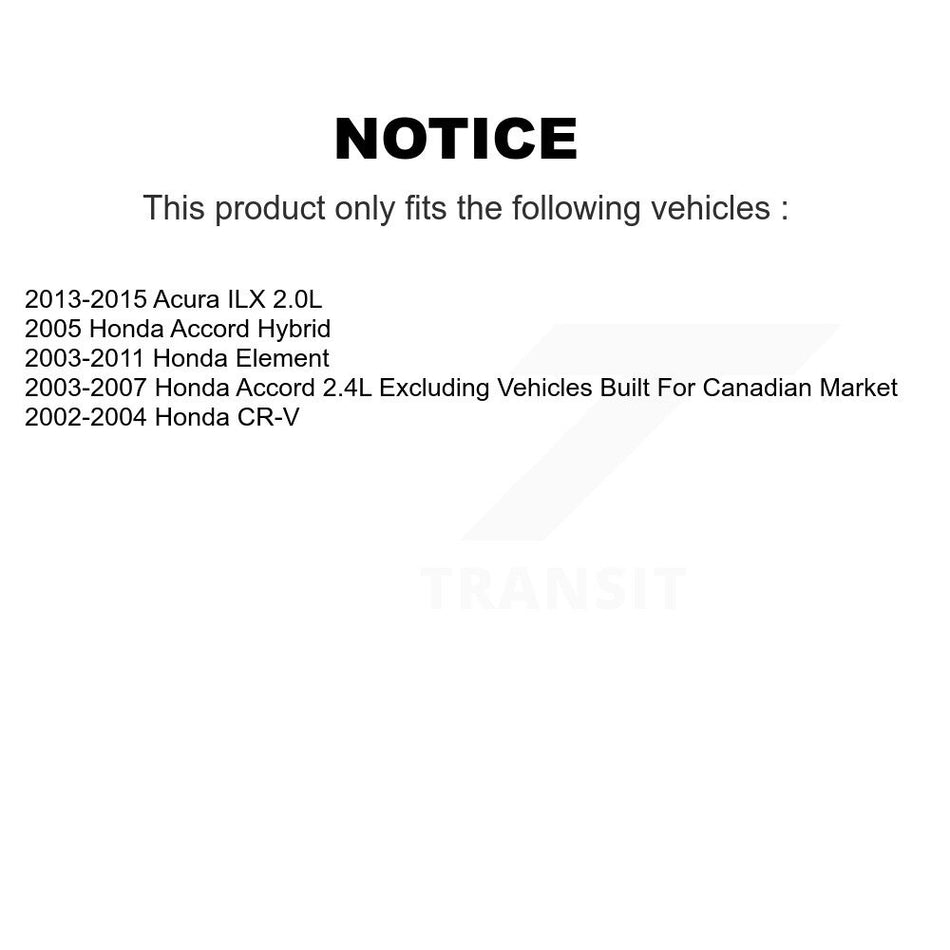 AmeriBRAKES Front Rear Ceramic Disc Brake Pads Kit For Honda Accord CR-V Element Acura ILX KNF-100225