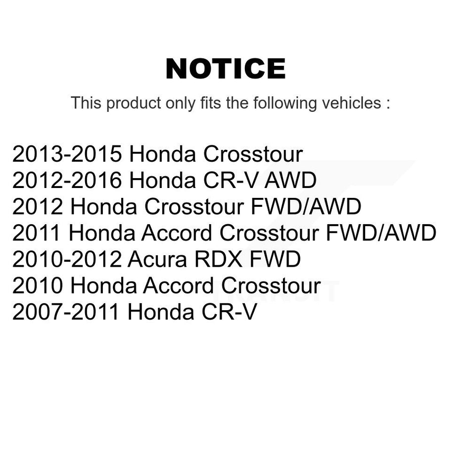 AmeriBRAKES Front Rear Ceramic Disc Brake Pads Kit For Honda CR-V Crosstour Accord Acura RDX KNF-100318