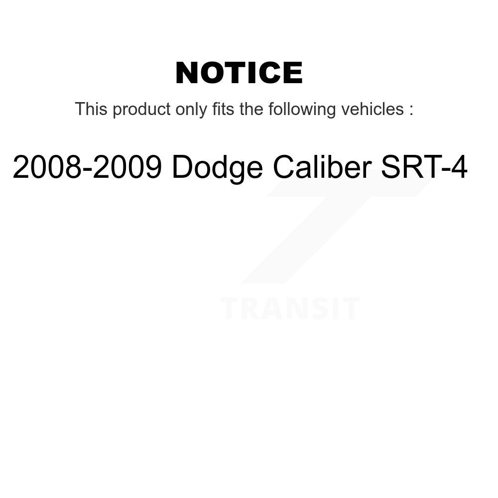 Front Rear Ceramic Disc Brake Pads Kit For 2008-2009 Dodge Caliber SRT-4 KNF-100335