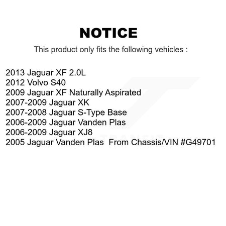 Front Semi-Metallic Rear Ceramic Disc Brake Pads Kit For Jaguar XF XK Vanden Plas S-Type KNF-100443