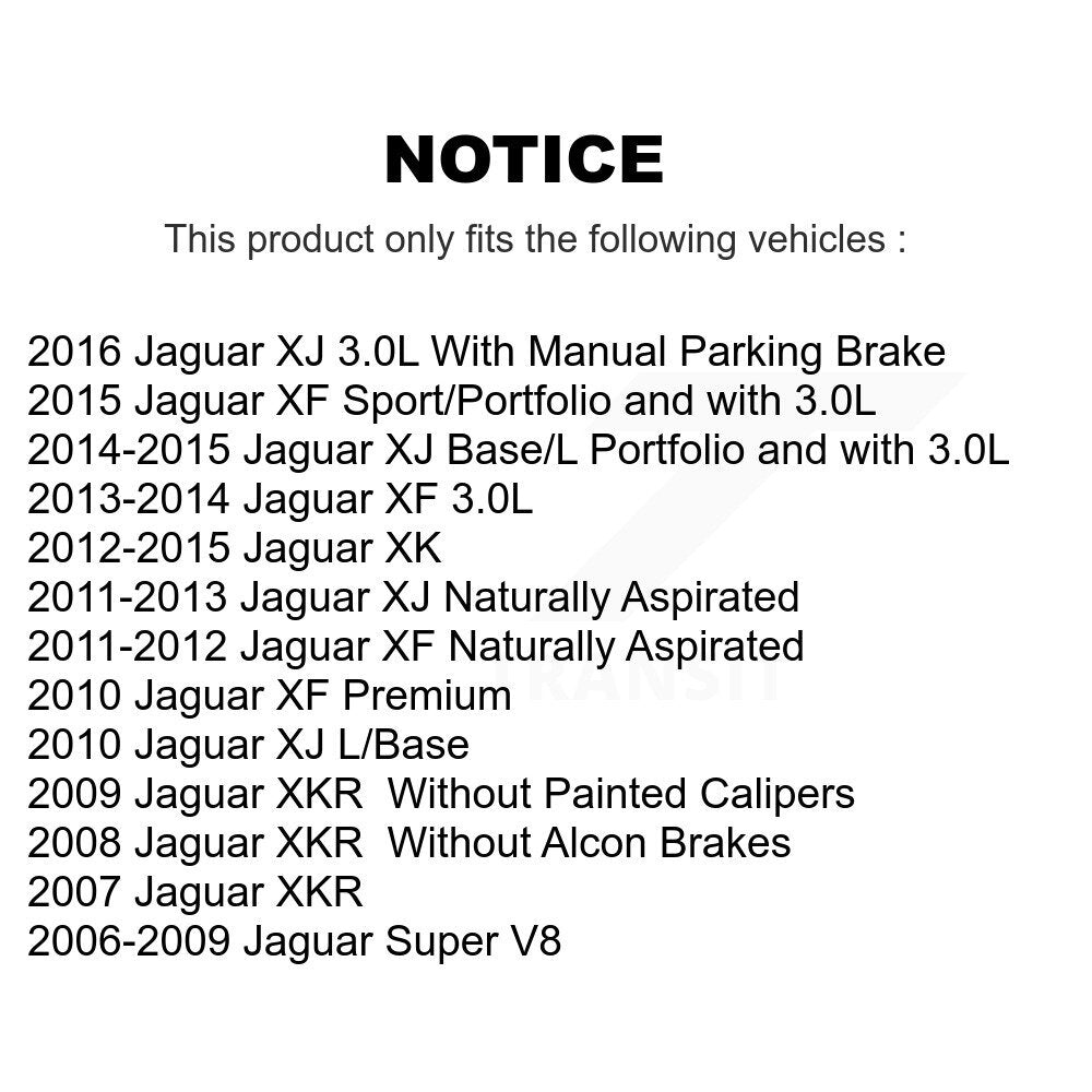 Front Semi-Metallic Rear Ceramic Disc Brake Pads Kit For Jaguar XF XJ XKR XK Super V8 KNF-100446