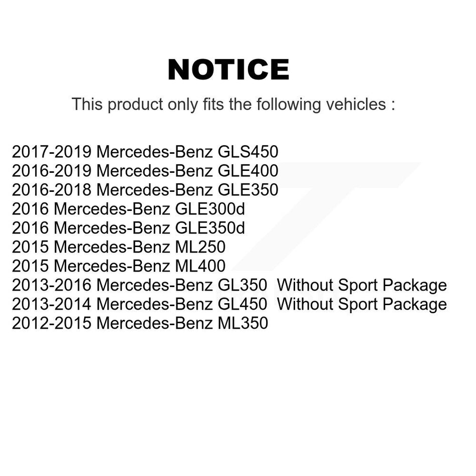 Front Rear Ceramic Disc Brake Pads Kit For Mercedes-Benz ML350 GLE400 GLE350 GL350 GLS450 KNF-100546