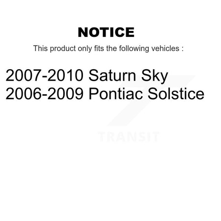 Front Rear Ceramic Disc Brake Pads Kit For Pontiac Solstice Saturn Sky KNF-100556