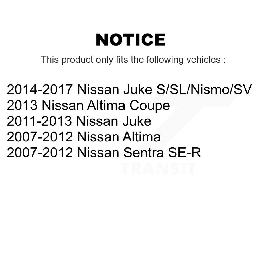 Front Rear Ceramic Disc Brake Pads Kit For Nissan Altima Sentra Juke KNF-100701