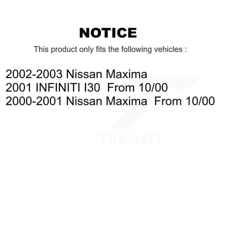 Front Rear Ceramic Disc Brake Pads Kit For Nissan Maxima INFINITI I30 KNF-100703