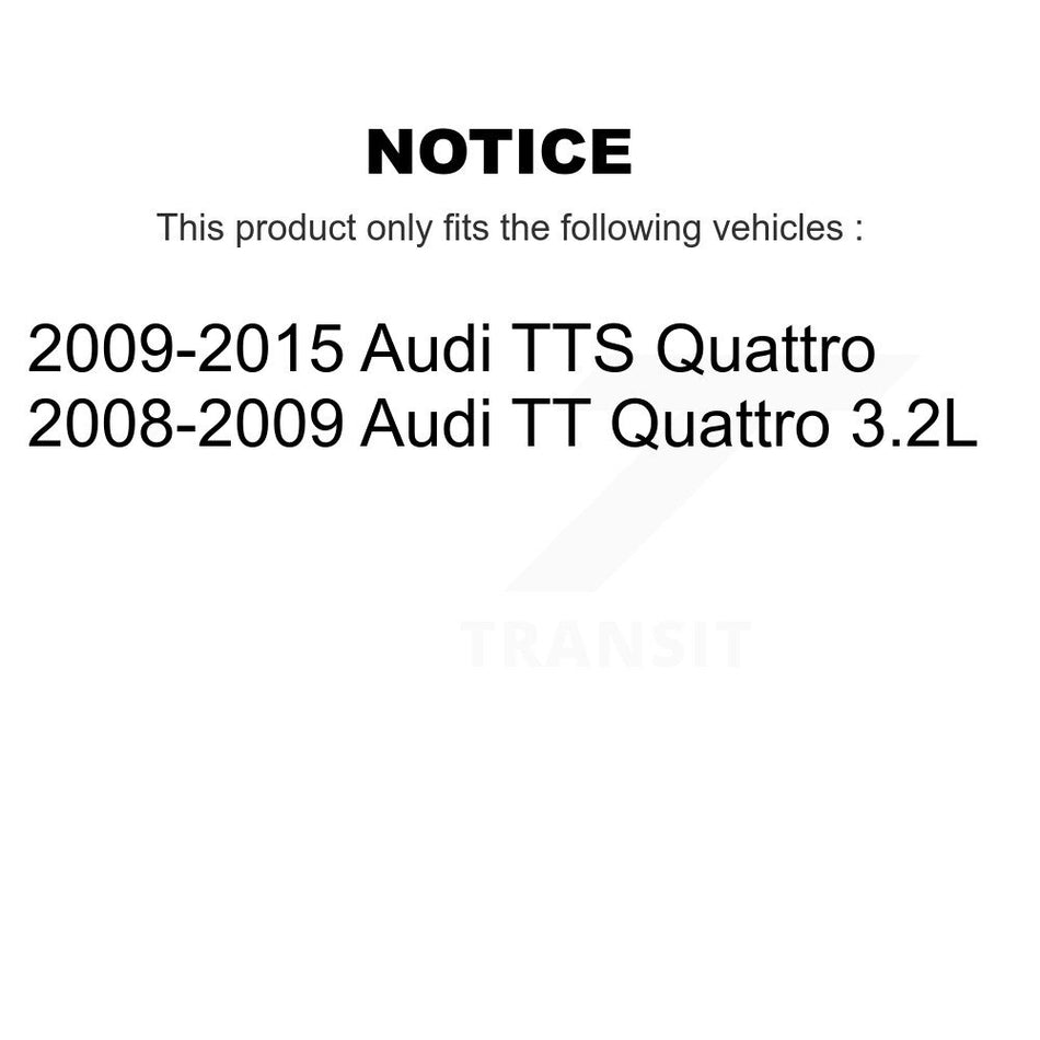 Front Semi-Metallic Rear Ceramic Disc Brake Pads Kit For Audi TT Quattro TTS KNF-100727