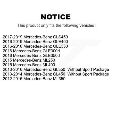 Front Rear Ceramic Disc Brake Pads Kit For Mercedes-Benz ML350 GLE400 GLE350 GL350 GLS450 KNF-100738