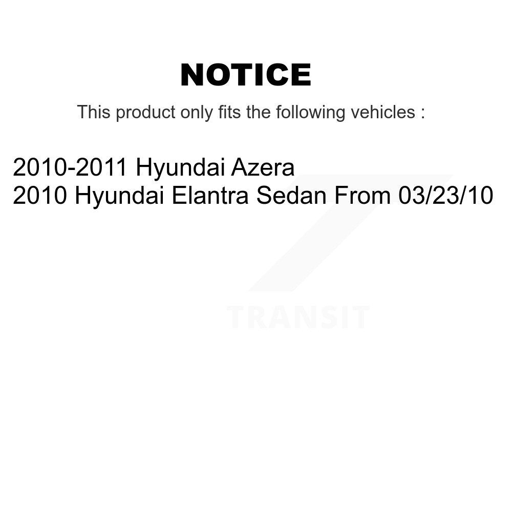 Front Rear Ceramic Disc Brake Pads Kit For Hyundai Elantra Azera KNF-100770