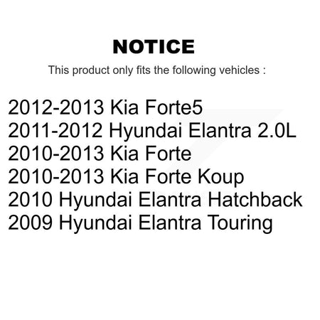 Front Rear Ceramic Disc Brake Pads Kit For Hyundai Elantra Kia Forte Koup Forte5 KNF-100773