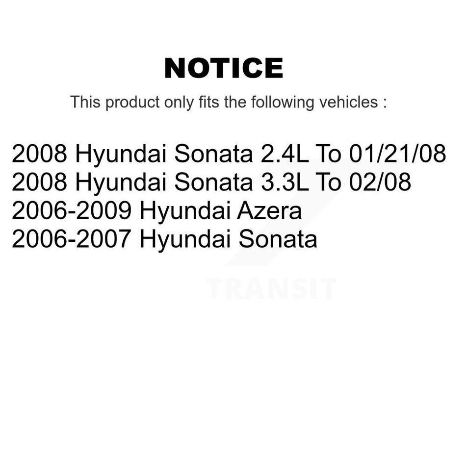 AmeriBRAKES Front Rear Ceramic Disc Brake Pads Kit For Hyundai Sonata Azera KNF-100780