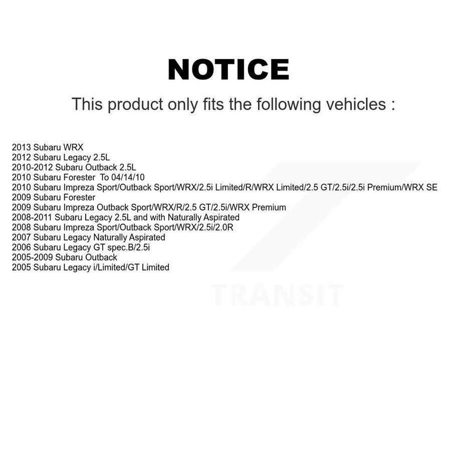 Front Rear Ceramic Disc Brake Pads Kit For Subaru Outback Forester Impreza Legacy WRX KNF-100901