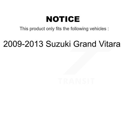 Front Semi-Metallic Rear Ceramic Disc Brake Pads Kit For 2009-2013 Suzuki Grand Vitara KNF-100977
