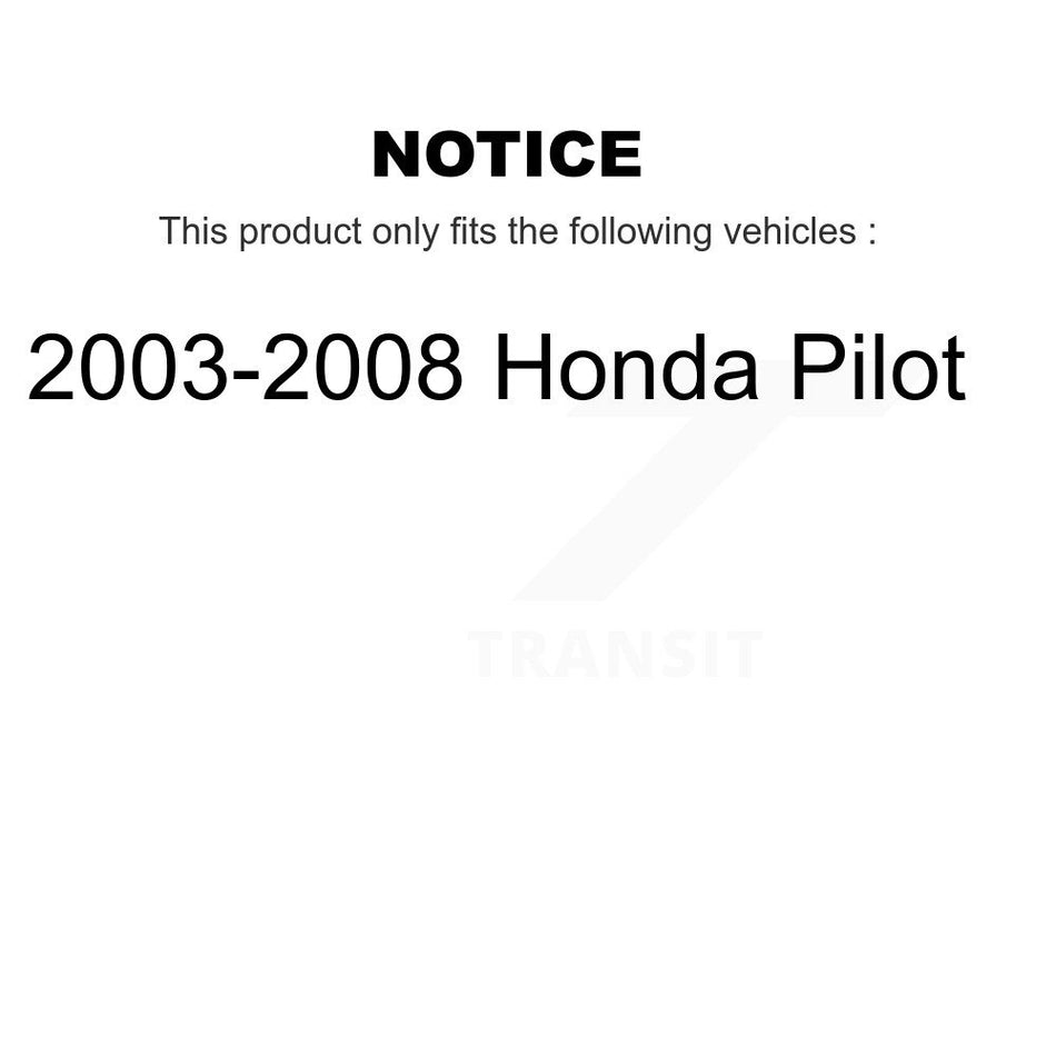 Front Rear Ceramic Disc Brake Pads Kit For 2003-2008 Honda Pilot KNF-101087