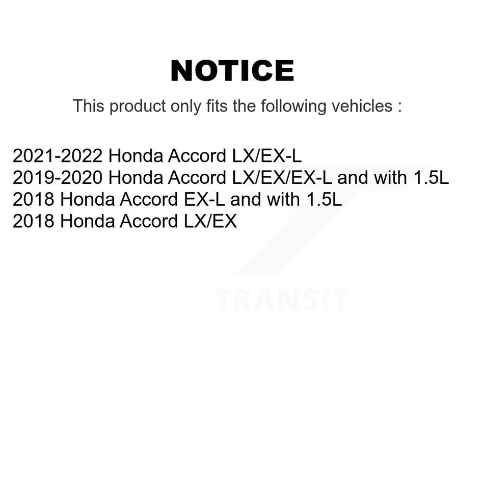 AmeriBRAKES Front Rear Ceramic Disc Brake Pads Kit For Honda Accord KNF-101142