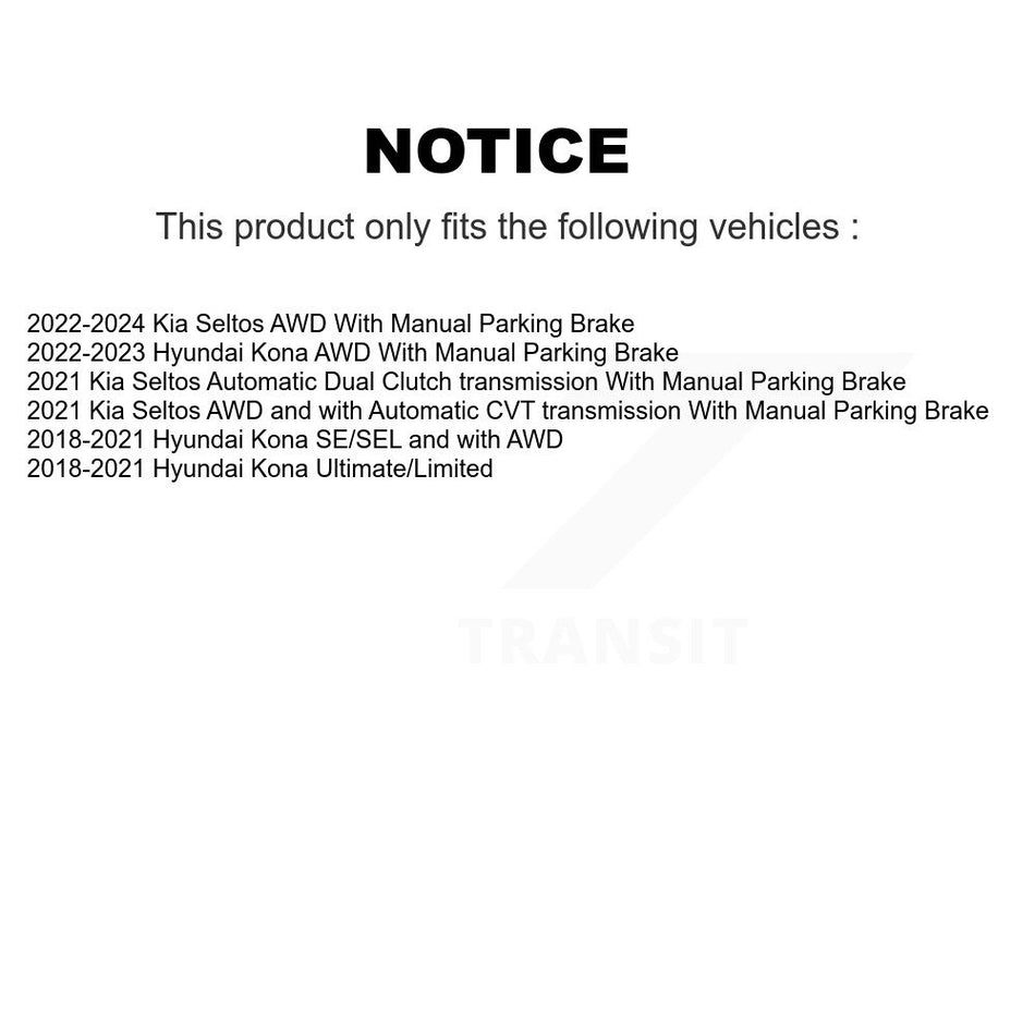AmeriBRAKES Front Rear Ceramic Disc Brake Pads Kit For Hyundai Kona Kia Seltos KNF-101155