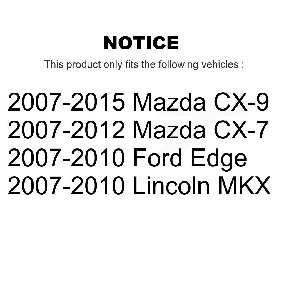 Front Rear Ceramic Disc Brake Pads Kit For Mazda Ford Edge CX-7 CX-9 Lincoln MKX KNF-101234