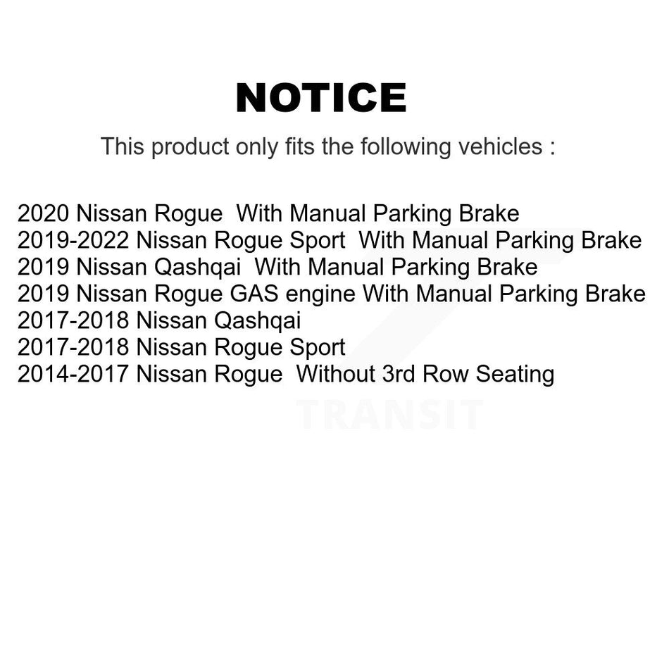 AmeriBRAKES Front Rear Ceramic Disc Brake Pads Kit For Nissan Rogue Sport Qashqai KNF-101264