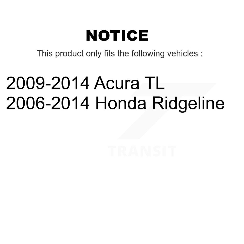 Front Rear Ceramic Disc Brake Pads Kit For Honda Ridgeline Acura TL KNF-101279