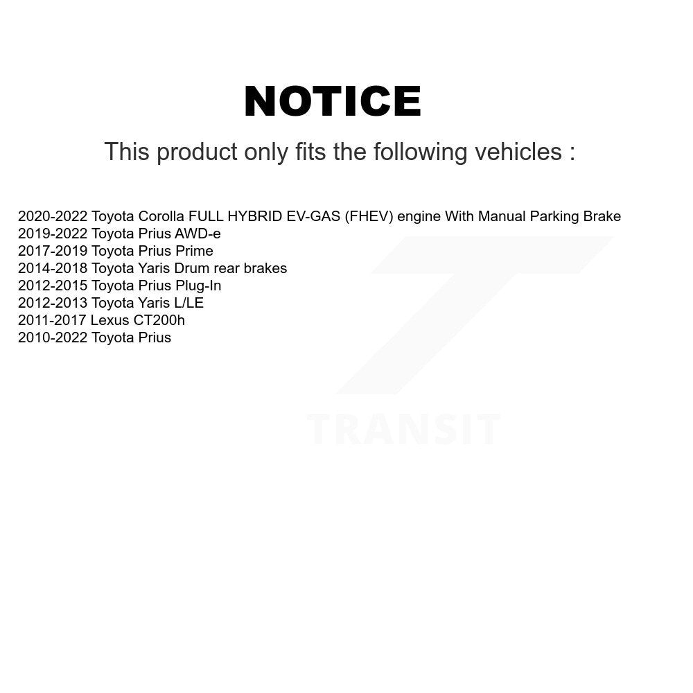 Front Rear Ceramic Disc Brake Pads Kit For Toyota Corolla Yaris Prius Prime Lexus CT200h KNF-101294