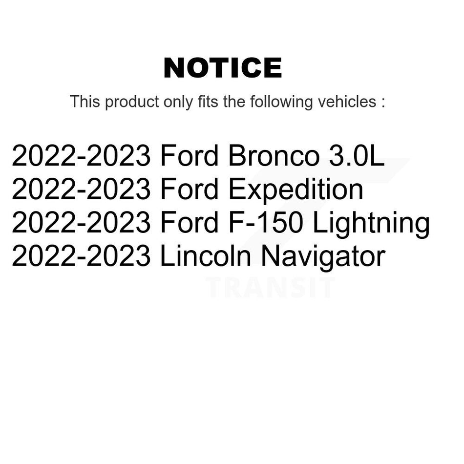 AmeriBRAKES Front Rear Ceramic Disc Brake Pads Kit For Ford F-150 Expedition KNF-101304