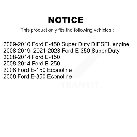 Front Semi-Metallic Rear Ceramic Disc Brake Pads Kit For Ford E-350 Super Duty E-250 KNF-101308