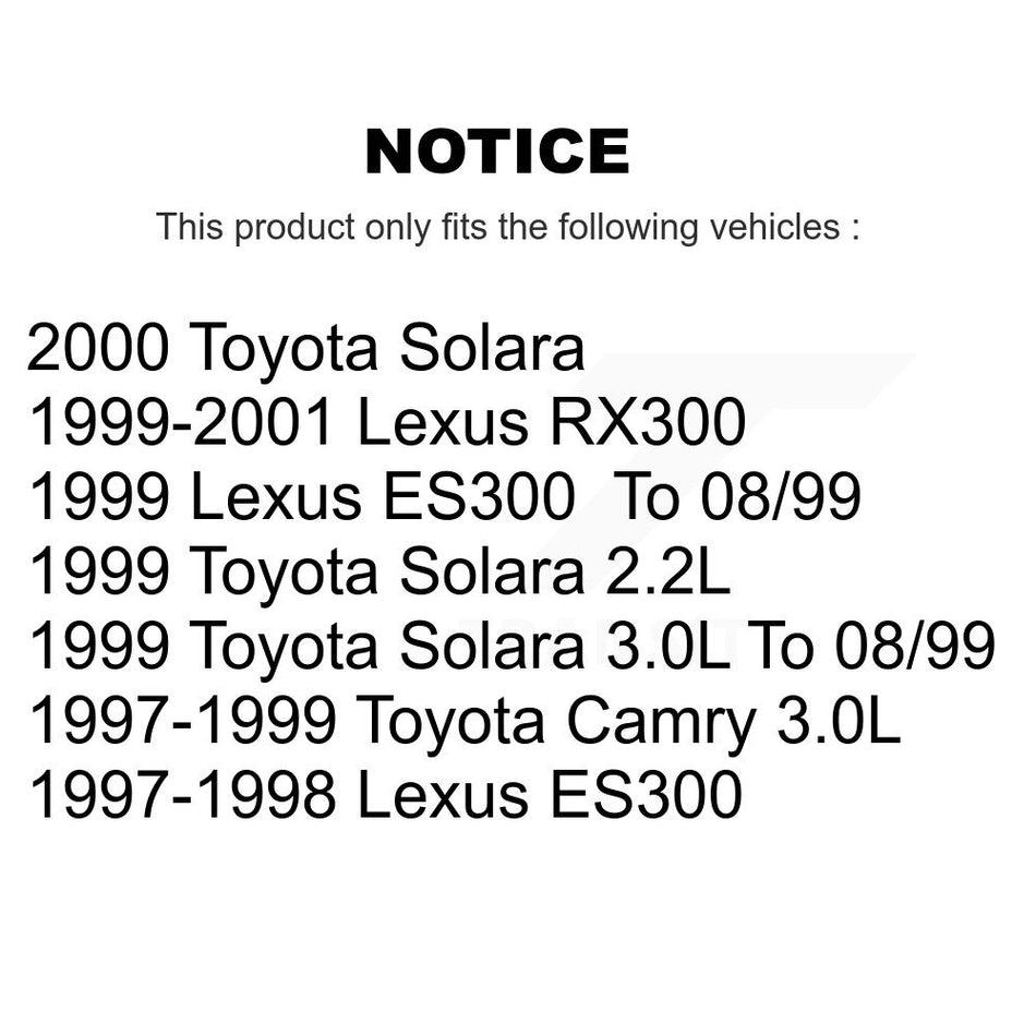 AmeriBRAKES Front Rear Ceramic Disc Brake Pads Kit For Toyota Camry Lexus RX300 ES300 Solara KNF-101362
