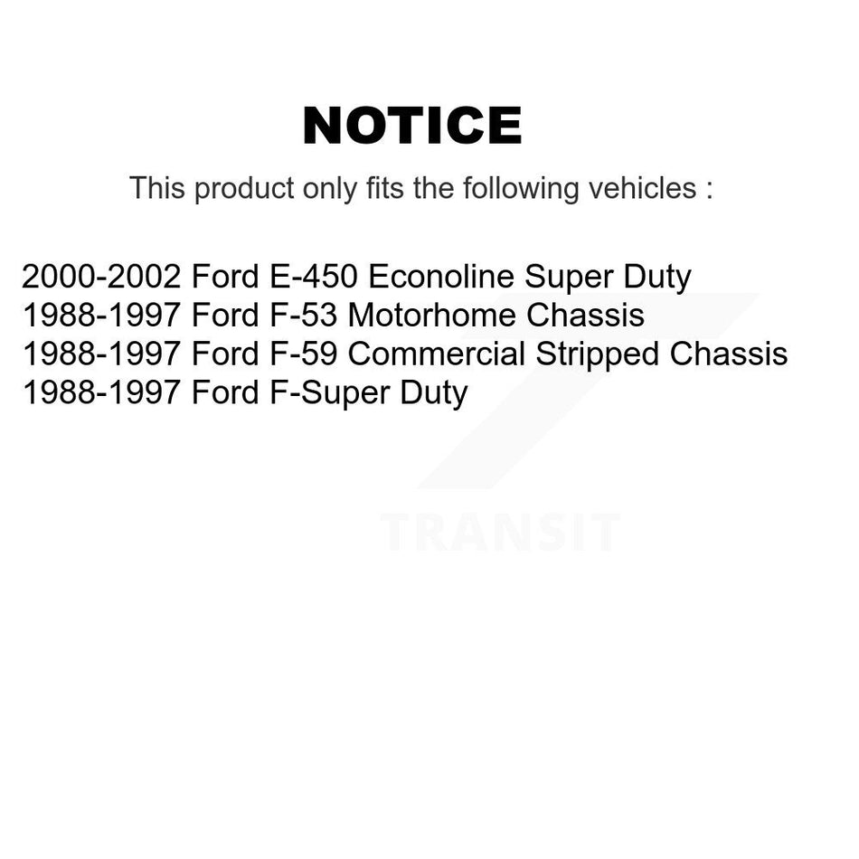 AmeriBRAKES Front Rear Semi-Metallic Disc Brake Pads Kit For Ford E-450 Econoline Super Duty F-Super F-53 Motorhome Chassis F-59 Commercial Stripped KNF-101426