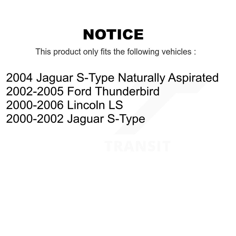 AmeriBRAKES Front Rear Semi-Metallic Disc Brake Pads Kit For Lincoln LS Ford Thunderbird Jaguar S-Type KNF-101435