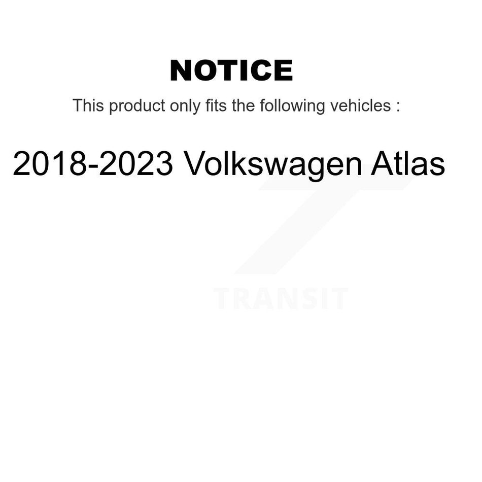 AmeriBRAKES Front Rear Ceramic Disc Brake Pads Kit For 2018-2021 Volkswagen Atlas KNF-101484