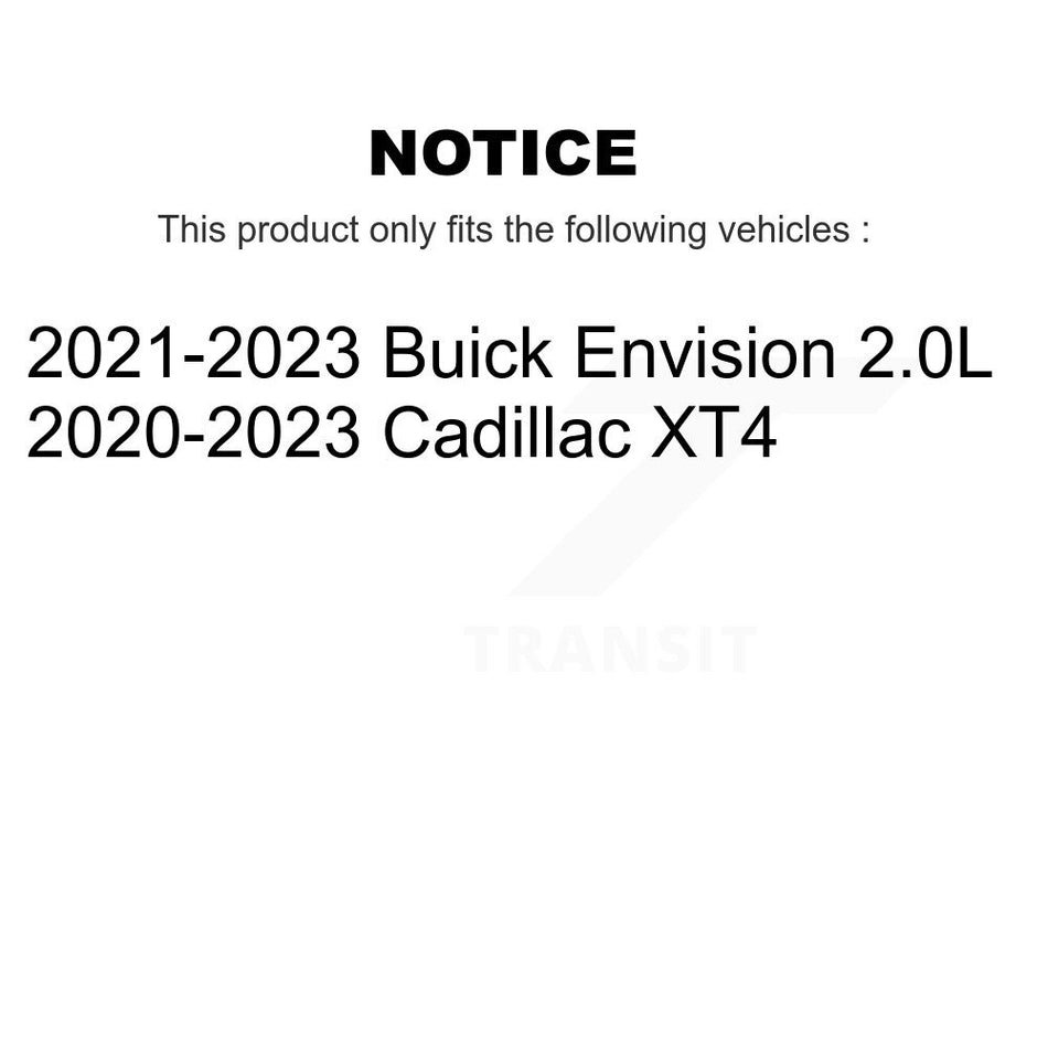 AmeriBRAKES Front Rear Ceramic Disc Brake Pads Kit For Cadillac XT4 Buick Envision KNF-101497