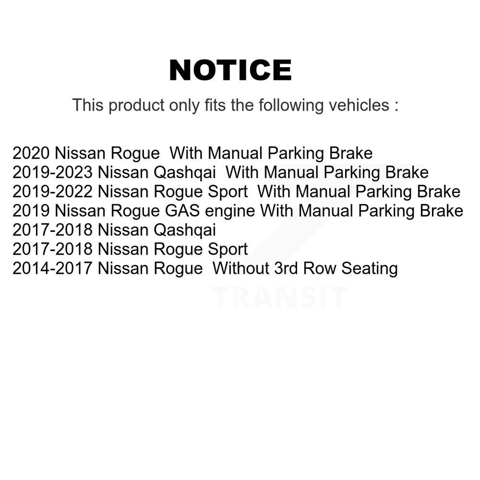 Front Rear Ceramic Disc Brake Pads Kit For Nissan Rogue Sport Qashqai KNF-101555