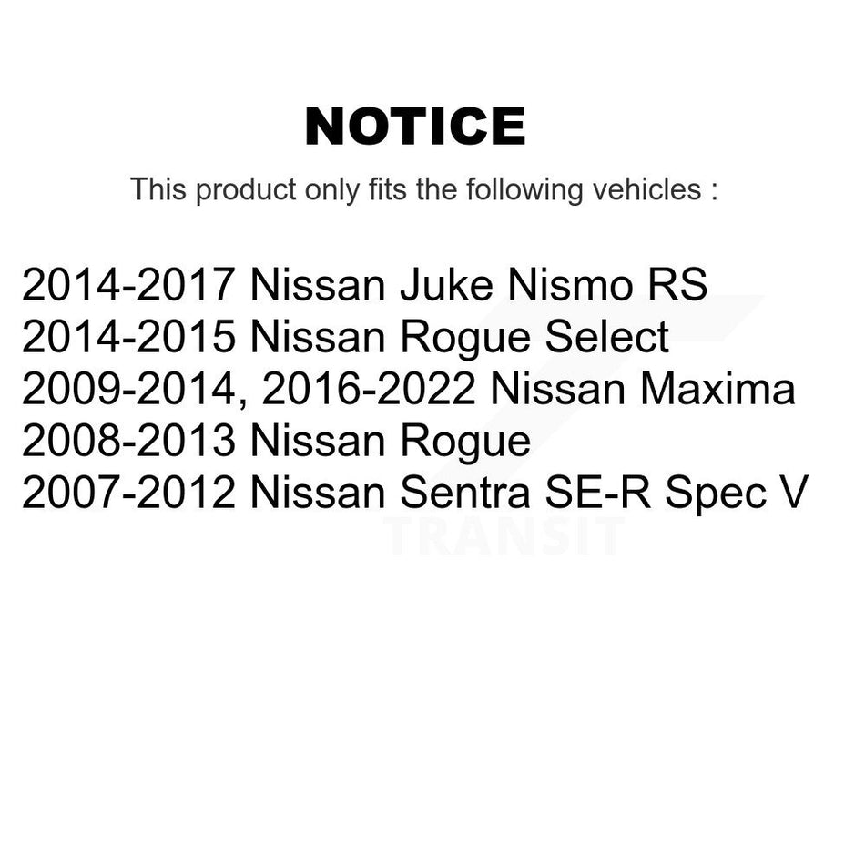 AmeriBRAKES Front Rear Ceramic Disc Brake Pads Kit For Nissan Rogue Select KNF-101600