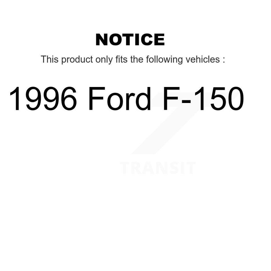 AmeriBRAKES Front Rear Semi-Metallic Disc Brake Pads Kit For 1996 Ford F-150 KNF-101741