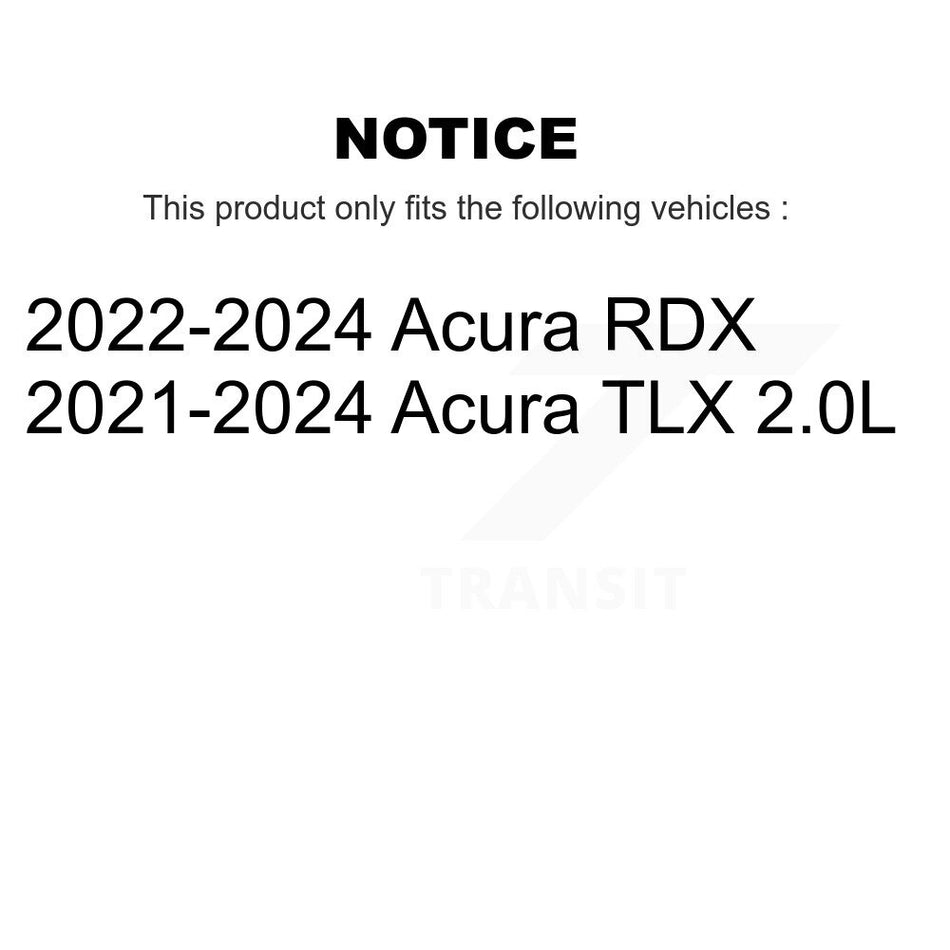AmeriBRAKES Front Rear Ceramic Disc Brake Pads Kit For 2021-2022 Acura TLX KNF-101750