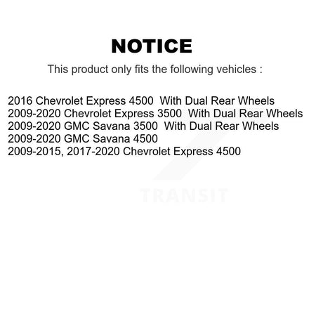 Front Rear Ceramic Disc Brake Pads Kit For GMC Savana 3500 Chevrolet Express 4500 KNF-101887