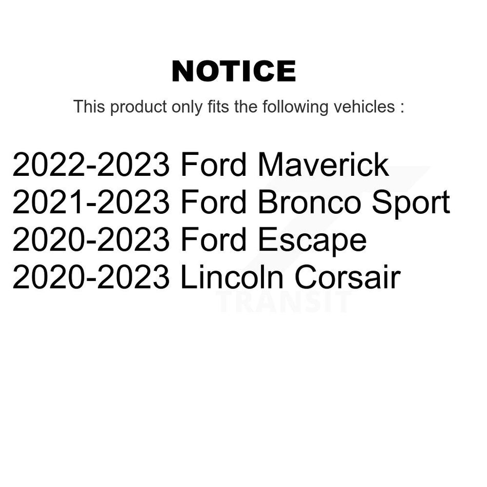 Front Rear Ceramic Disc Brake Pads Kit For Ford Escape Bronco Sport Maverick Lincoln KNF-101992