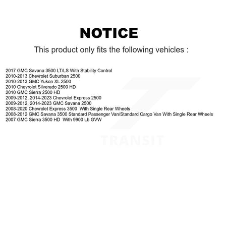 Rear Parking Brake Shoe Hardware Kit For GMC Chevrolet Savana 2500 Express 3500 Silverado KNH-100005