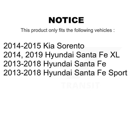 Rear Parking Brake Shoes With Hardware Kit For Hyundai Santa Fe Sport Kia Sorento XL KNH-100011