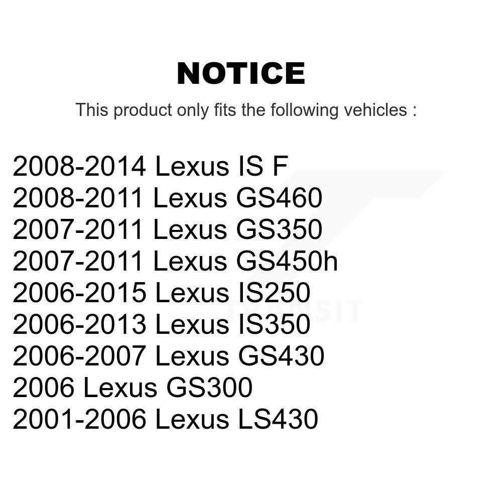 Rear Parking Brake Shoes Hardware Kit For Lexus IS250 IS350 GS350 LS430 GS300 IS F GS450h KNH-100021