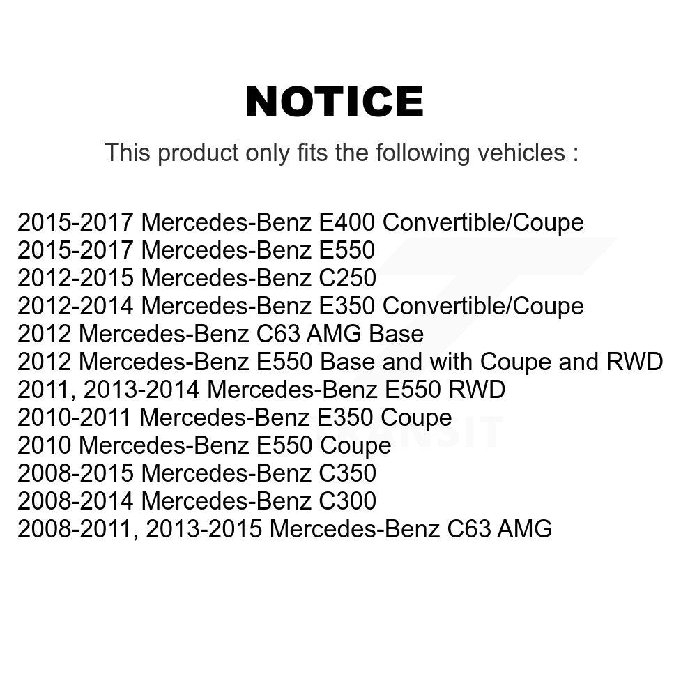 Rear Parking Brake Shoes Hardware Kit For Mercedes-Benz C300 E350 C350 C250 E400 E550 C63 KNH-100033