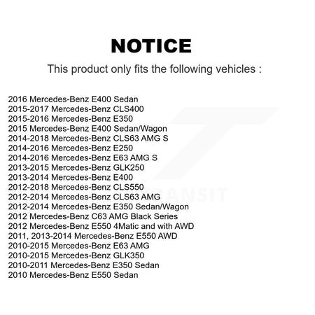 Rear Parking Brake Shoes Hardware Kit For Mercedes-Benz GLK350 GLK250 E350 E550 E400 E250 KNH-100034